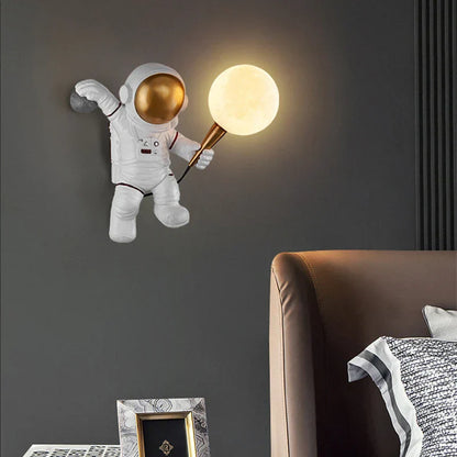 Nordycka lampa LED astronauta księżyc