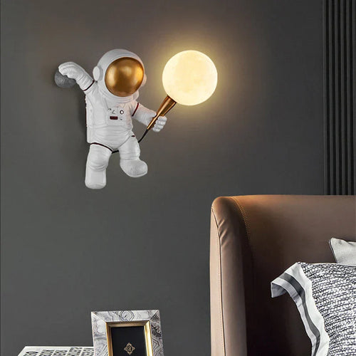Nordycka lampa LED astronauta księżyc