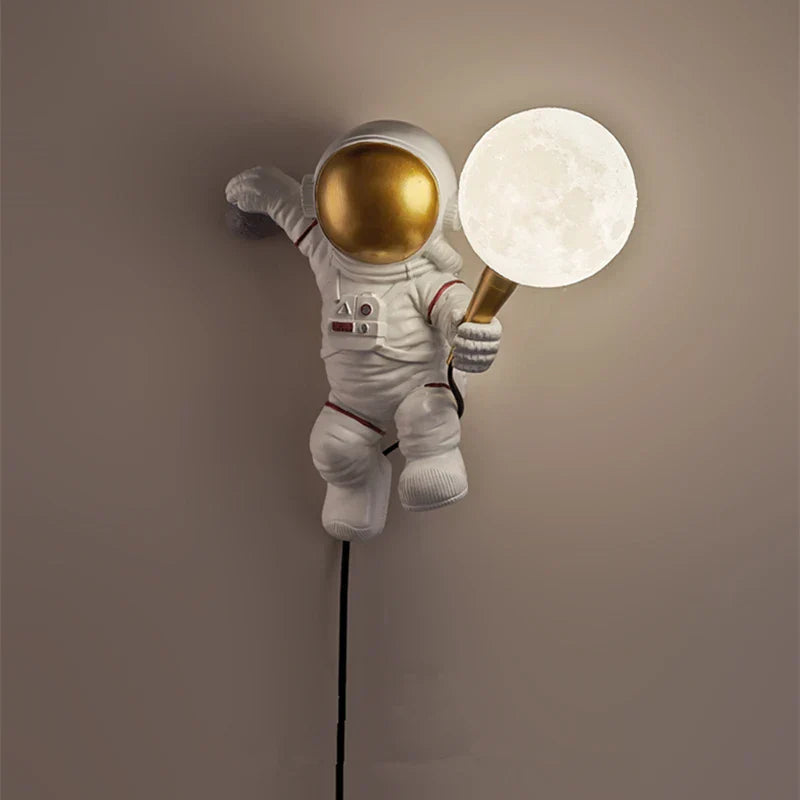 Nordycka lampa LED astronauta księżyc