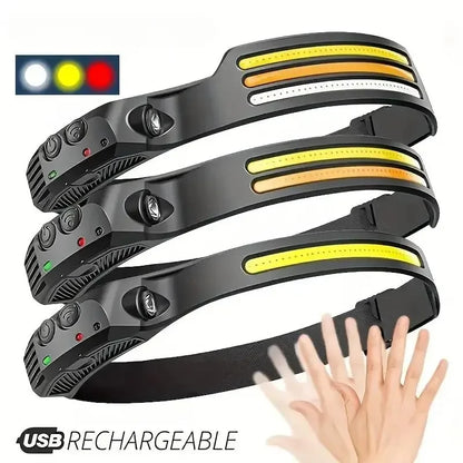 Lampka czołowa LED czujnik ruchu