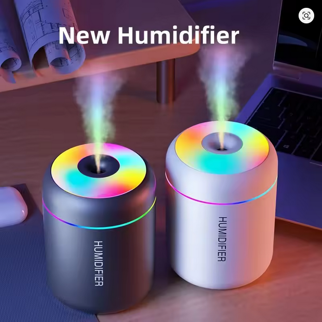 Mini Nawilżacz Powietrza z Podświetleniem LED