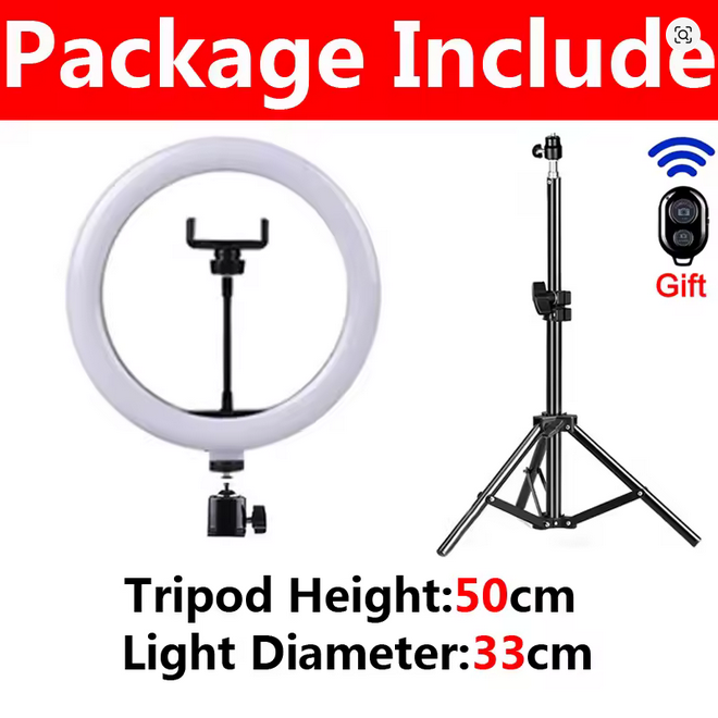 Lampa LED selfie zdalne sterowanie