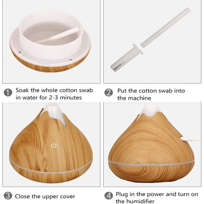 Nawilżacz Powietrza – Dyfuzor Olejków Eterycznych LED